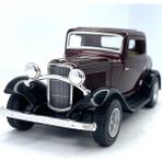 Kinsmart 1932 Ford 3-Window Coupe - Çek Bırak Lisanslı Model Oyuncak Araba 1:34 - Bordo