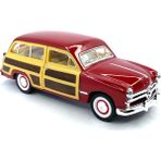 Kinsmart 1949 Ford Woody Wagon Çek Bırak 5inch. Lisanslı Model Araba, Oyuncak Araba 1:40 - Kırmızı