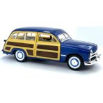 Kinsmart 1949 Ford Woody Wagon Çek Bırak 5inch. Lisanslı Model Araba, Oyuncak Araba 1:40 - Lacivert