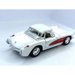 Kinsmart 1957 Chevrolet Corvette Çek Bırak 5inch. Lisanslı Model Araba, Oyuncak Araba 1:34 - Beyaz