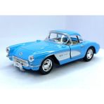 Kinsmart 1957 Chevrolet Corvette Çek Bırak 5inch. Lisanslı Model Araba, Oyuncak Araba 1:34 - Mavi