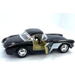 Kinsmart 1957 Chevrolet Corvette Çek Bırak 5inch. Lisanslı Model Araba, Oyuncak Araba 1:34 - Siyah