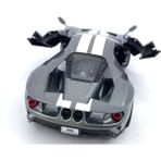 Kinsmart 2017 Ford Gt (Şeritli) Çek Bırak 5inch. Lisanslı Model Araba, Oyuncak Araba 1:38 - Gri