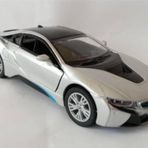 Kinsmart Bmw I8 - Çek Bırak 5inch. Lisanslı Model Oyuncak Araba 1:36 Gri