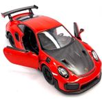 Kinsmart Çek Bırak Porsche 911 Gt2 Rs Metal Oyuncak Araba - Kırmızı