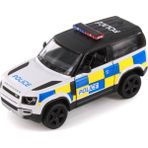 Kinsmart Land Rover Defender Polis Aracı Diecast Model Araba