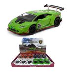 Kinsmart LP620 Yeşil Lamborghini Huracan 2 Süper Trofeo Çek Bırak Lisanslı Oyuncak Araba