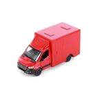 Kinsmart Mercedes Sprinter Metal Diecast Kamyonet, Beyaz, Çek Bırak Oyuncak Araç (Kırmızı)