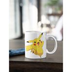 Kio Tasarım Pikachu Pokemon Çizgi Film Karakter Baskılı Beyaz Kupa