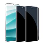 Kiokyrgm Redmi Note 14 Pro/14 Pro+ için zırhlı cam paravan, ekran koruyucu folyo 2 adet, 9H cam, gözetleme önleyici folyo, çizilmez, tam kaplama gizlilik camı koruyucu