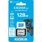 Kioxia Kıoxıa 128GB Excceria G3 Micro Sdxc U1 V30 A2 4K 160/50 Mb/sn Hafıza Kartı (LMEX3L128GG2)