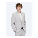 Kip Açık Gri Düz Slim Fit Takım Elbise