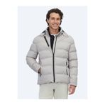 Kip Bej Regular Fit Kapüşonlu Casual Dokuma Mont