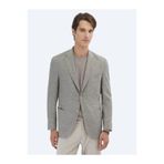 Kip Desenli Modern Fit Ceket, 56, 10153198, kahverengi, Erkek