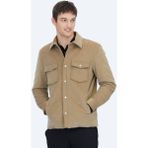 Kip Deve Tüyü Regular Fit Gömlek Yaka Casual Dokuma Mont