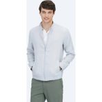 Kip Gri Regular Fit Casual Dokuma Mont - 2XL