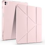 Kip GSM Apple iPad Air 13 2024 Tablet Kılıf Uyku Modlu Kalem Bölmeli Katlanabilir Standlı Darbe Korumalı Kapak - Rose Gold - iPad Air 13inç