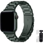 Kip GSM Apple Watch Uyumlu Kordon 38MM 40MM 41MM 42MM 44MM 45MM 49MM 1/2/3/4/5/6/se/7/8/ultra Metal Kordon Ayarlama Aparatlı - Olive