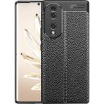 Kip GSM Huawei Honor 70 Kılıf Deri Görünümlü Niss Silikon Kapak - Siyah