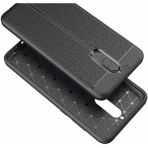 Kip GSM Huawei Mate 10 Lite Kılıf Deri Görünümlü Niss Silikon Kapak - Siyah