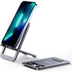 Kip GSM Premium Metal Masaüstü Ultra Ince Telefon Tutucu Katlanabilir Ayarlanabilir Stand Tüm Modellerle Uyumlu - Siyah