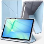 Kip GSM Samsung Galaxy Tab S10 Fe Plus Uyumlu 13.1 Tablet Kılıfı Katlanır Standlı Kalem Bölmeli Slikon Kapak - Galaxy S10 FE Plus - Mavi