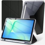 Kip GSM Samsung Galaxy Tab S10 Fe Plus Uyumlu 13.1 Tablet Kılıfı Katlanır Standlı Kalem Bölmeli Slikon Kapak - Galaxy S10 FE Plus - Siyah