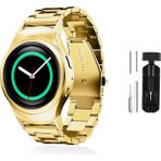 Kip GSM Samsung Galaxy Watch Gear S2 Uyumlu Kordon Kordon Metal Kordon Ayarlama Aparatlı - Galaxy Gear S2 - Gold
