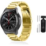 Kip GSM Samsung Galaxy Watch Gear S2 Uyumlu Kordon Paslanmaz Çelik Kordon Ayarlama Aparatlı - Galaxy Gear S3 - Gold