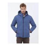 Kip İndigo Regular Fit Kapüşonlu Casual Dokuma Mont