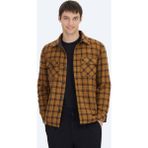 Kip Kahverengi Regular Fit Kapüşonlu Casual Dokuma Mont - XL