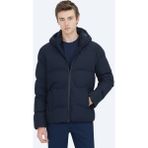 Kip Lacivert Regular Fit Kapüşonlu Casual Dokuma Mont - 3XL