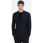 Kip Siyah Çizgili Comfort Fit Ceket Erkek Blazer %35 Viskon %64 Polyester %1 Elastan Kumaş - 6 Drop - 54