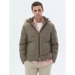 Kip Vizon Regular Fit Kapüşonlu Casual Dokuma Mont