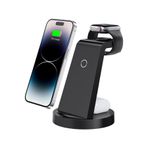 Kipgsm MagSafe Uyumlu 3’lü Kablosuz Şarj Standı iPhone Android Apple Watch AirPods Uyumlu Şarj İstasyonu