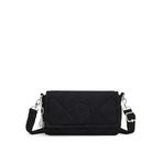 Kipling Aras Small Shoulder Bag Omuz Çantası, Standart, 24S.WOÇ.MEB.0028, Cosmic Black, Kadın