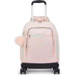 Kipling New Zea 8 Tekerlekli Okul Çantası Pembe Renkli Fonksiyonel Özellikler ile
