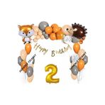 Kipri Tilki Folyolu Balon Zincir Set, 2