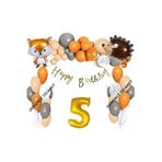 Kipri Tilki Folyolu Balon Zincir Set, 5