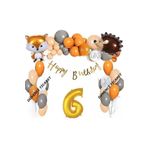 Kipri Tilki Folyolu Balon Zincir Set, 6