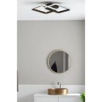 Kira Bronz Renk Modern Tasarım Salon - Mutfak - Hol - Yatak Odası Beyaz LED Avize
