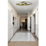 Kira Modern Tasarım Salon - Mutfak - Hol Beyaz Led 2 Li Avize (Eskitme)