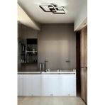 Kira Modern Tasarım Salon - Mutfak - Hol Beyaz Led 2 Li Avize (Kahverengi)