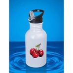 Kiraz Baskılı Matara Suluk 600 ml - Kız Çocuk Suluk, Kız Sulukları