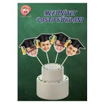 Kiraz Craft 10 Adet Mezuniyet Temalı Cupcake Kürdanı - Pasta Kürdanı- Kişiye Özel Pasta Süsü