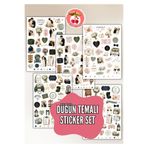 Kiraz Craft Romantik Düğün Sticker Seti – Gelin & Damat Temalı, Scrapbook & Davetiye Süsleme Estetik