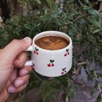 Kiraz Desenli Seramik 200 ml Kupa Bardak Mug
