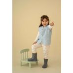 Kirazkids Mavi Desenli Peluş Bebek Yeleği