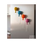 Kırcı Store 4 Adet Uçan Balon Buzdolabı Magnet Seti, Büyük Boy Balon Magnet, Balon Buzdolabı Süsü Hediyelik Eşya