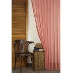 Kırçıllı Keten Sık Pile Tül Perde, Kırmızı, 150X260